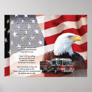 Firemans Prayer Poster