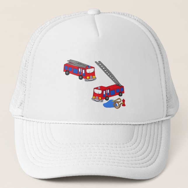 Firemans Red Fire Lastbilar Keps (Framsida)