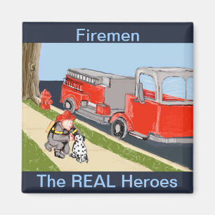 Firemen - REAL Heroes Magnet