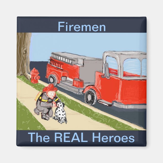 Firemen - REAL Heroes Magnet (Framsidan)