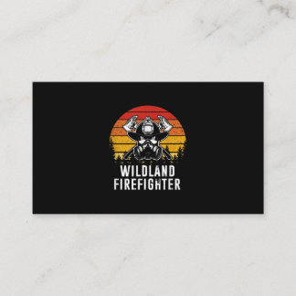 Firemen Reto Sunset Firefighter Visitkort