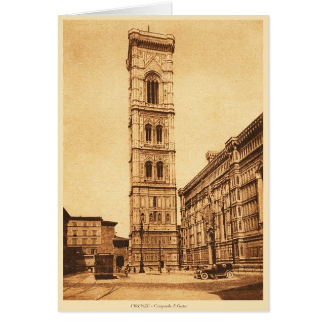 Firenze Campanile di Giotto OBS Kort (Framsidan)