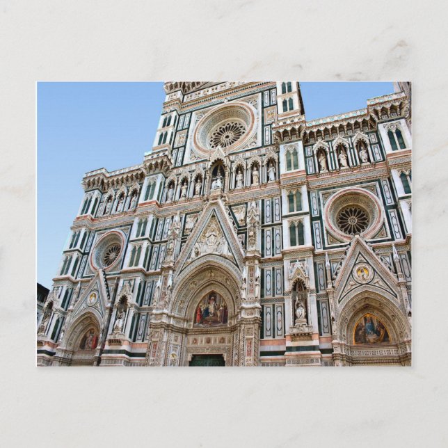 Firenze Duomo - domkyrkafascade Vykort (Framsida)