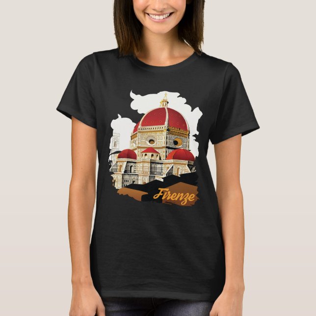 Firenze Duomo-katedralen Resemössa T Shirt (Framsida)