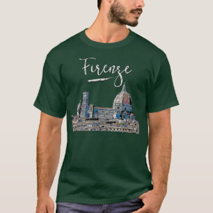 Firenze Florence Italienska Souvenir Europe Italie T Shirt