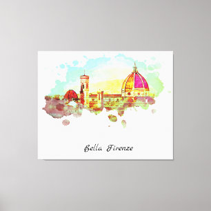 ** Firenze Florence Panorama Italien Italy AP12 Canvastryck