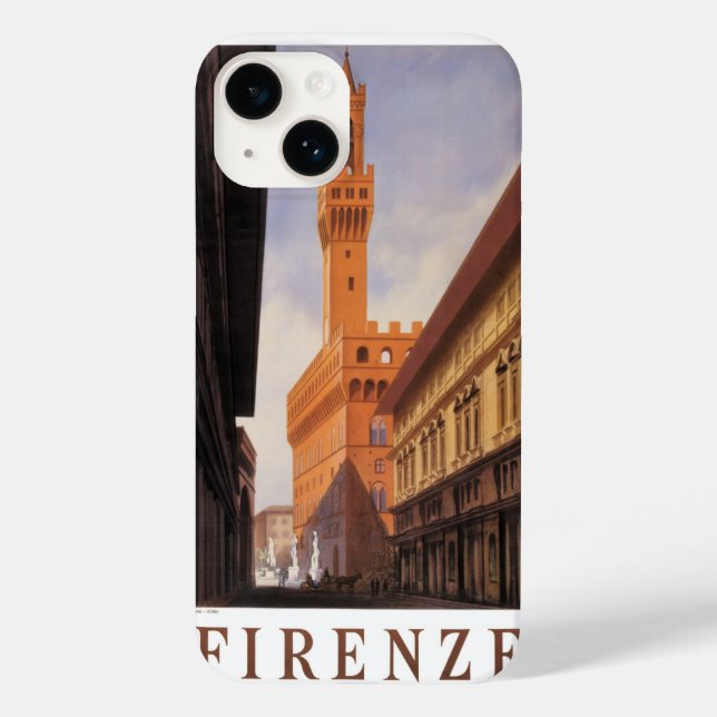 Firenze, Florens, Palazzo Vecchio, Vintage Italien (Baksida)