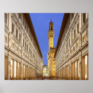 Firenze Galeria degli Uffizi Florence Italien Post Poster
