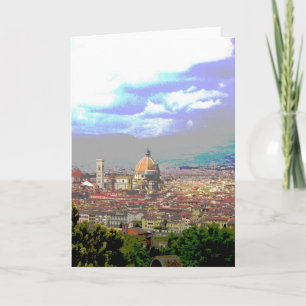 Firenze hälsningkort kort