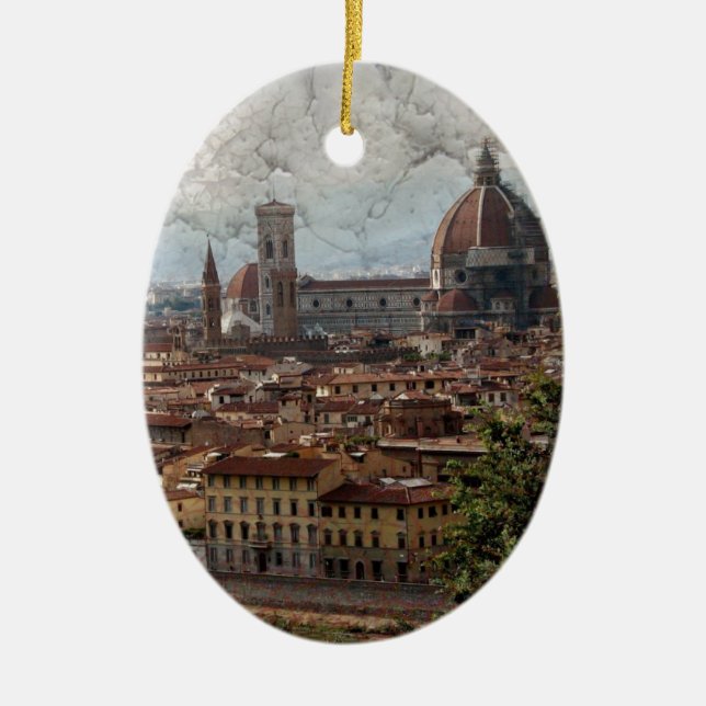 Firenze II Julgransprydnad Keramik (Framsidan)