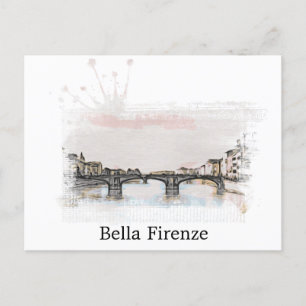 ** Firenze Italia Florence Italia AP12 Language Vykort