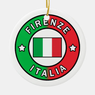 Firenze Italia Julgransprydnad Keramik