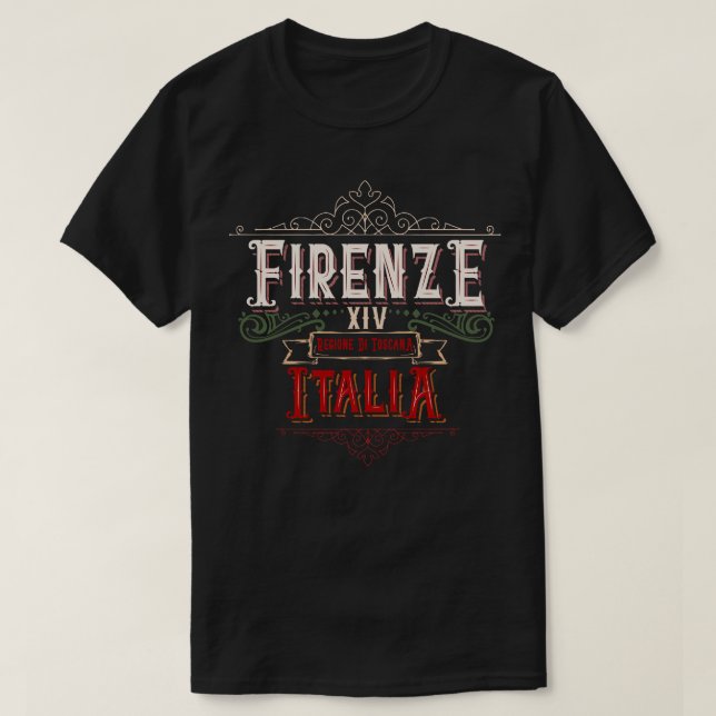 Firenze Italia regione di toscana T Shirt (Design framsida)