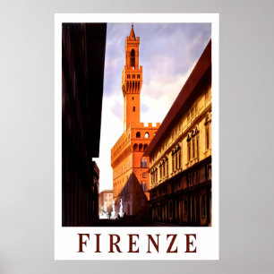 Firenze, Italien 1938 Resa POSTERKONST A5-A1 Poster