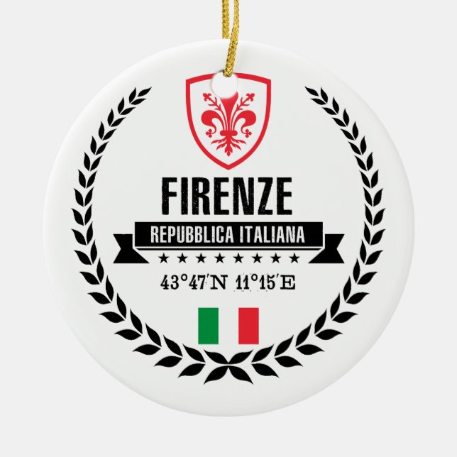 Firenze Julgransprydnad Keramik (Framsidan)