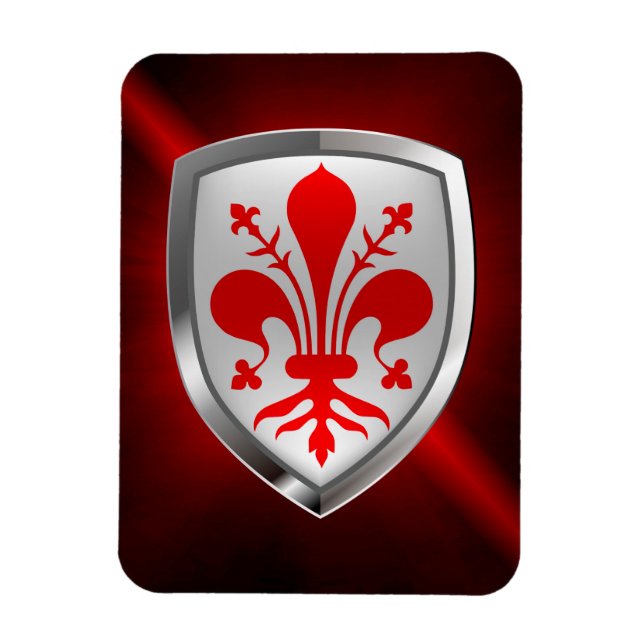 Firenze Mettalic Emblem Magnet (Vertikal)