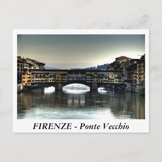 FIRENZE - Ponte Vecchio Vykort (Framsida)