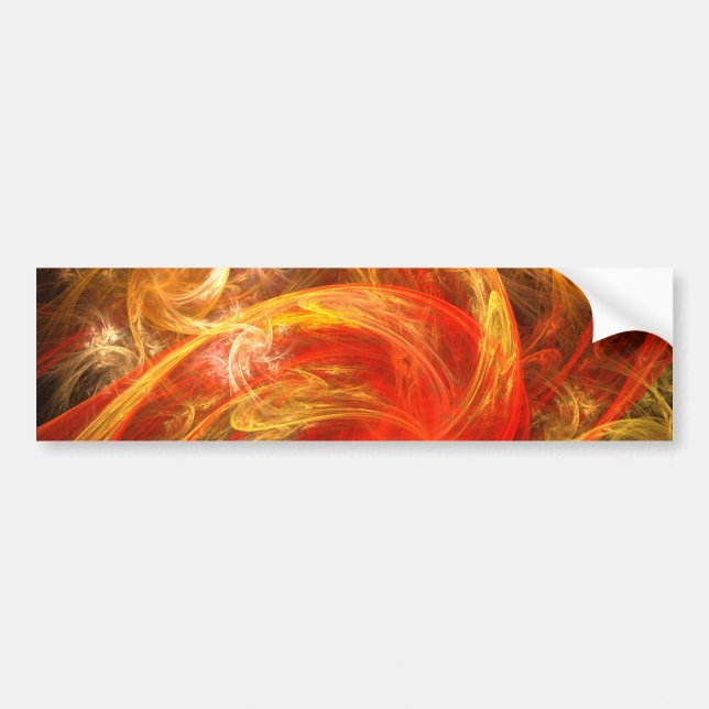 Fireparm Abstrakt Art Bumper Sticker Bildekal (Framsidan)