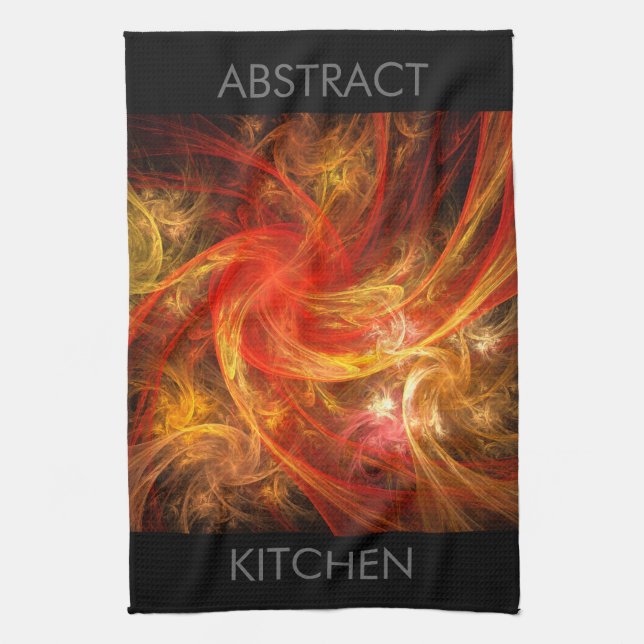 Fireparm Abstrakt Art Kitchen Towel Kökshandduk (Vertikal)
