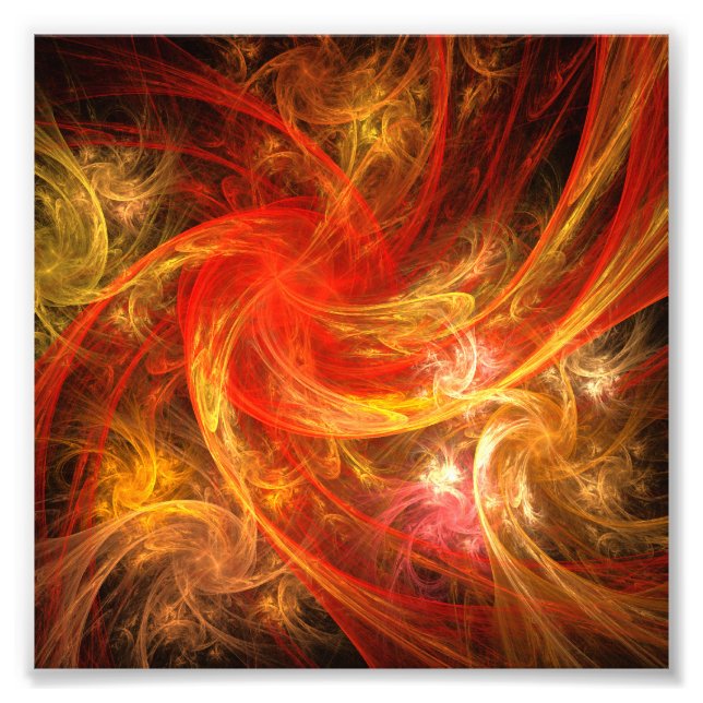 Fireparm Abstrakt Art Photo Print Fototryck (Framsidan)