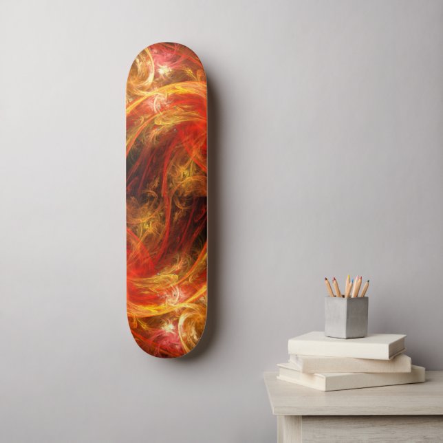 Fireparm Abstrakt Art Skateboard (Väggkonst)
