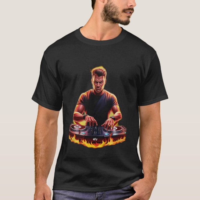Fireparm DJ: Ignite/ Energize the Dance Golv T Shirt (Framsida)