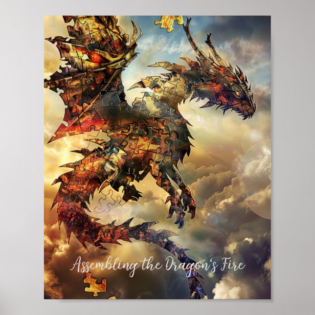 Fireparm Dragon Puzzle Poster (Framsidan)