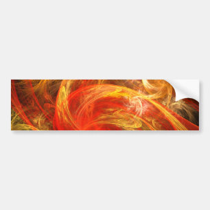 Fireparm Nova Abstrakt Art Bumper Sticker Bildekal