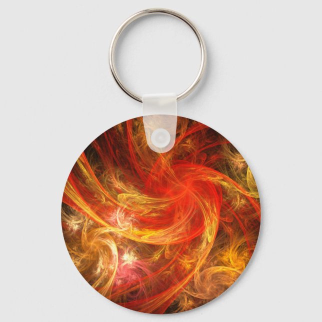 Fireparm Nova Abstrakt Art Keychain Nyckelring (Framsida)