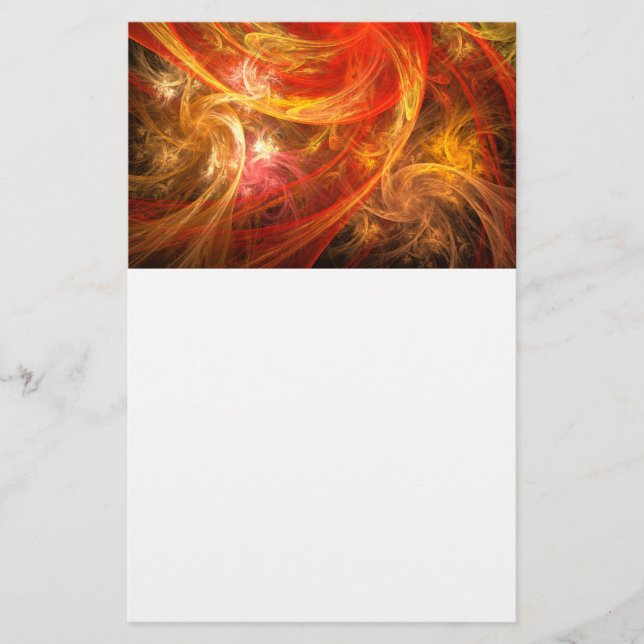 Fireparm Nova Abstrakt Art Stationery Brevpapper (Framsida)
