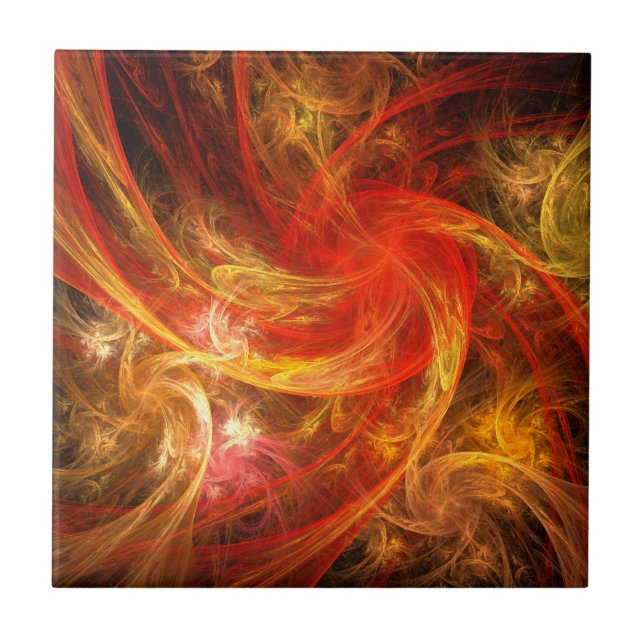 Fireparm Nova Abstrakt Art Tile Kakelplatta (Framsidan)