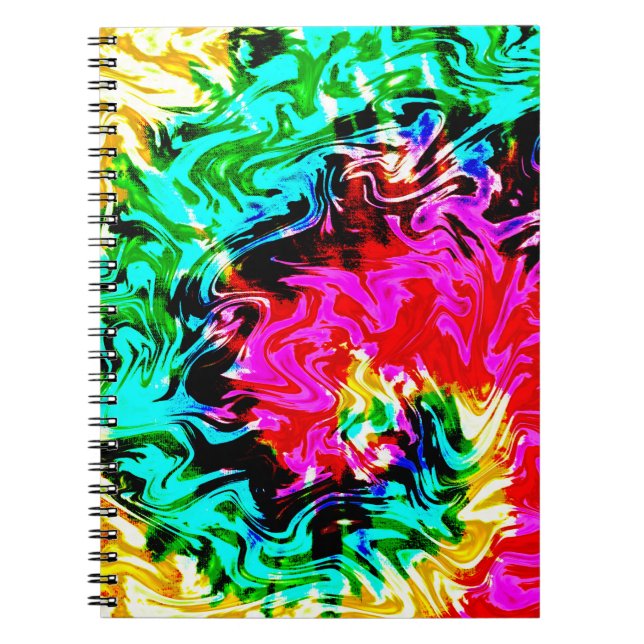 Fireparm Tie Dye, bärbar dator Anteckningsbok (Framsidan)