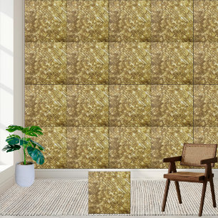 Fireplace chic Guld, mousserande Glitter Wall Golv Kakelplatta