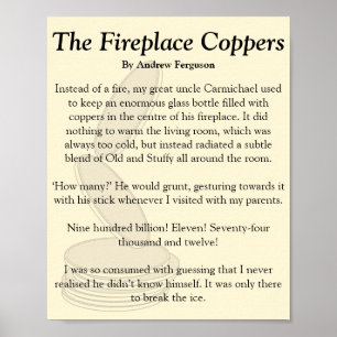 Fireplace Coppers Poster