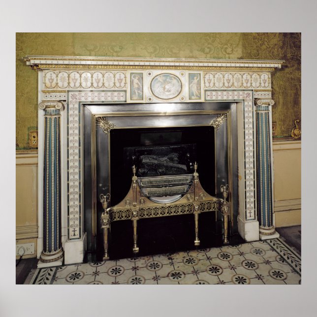 Fireplace from Syon House, Middlesex, 1760 Poster (Framsidan)