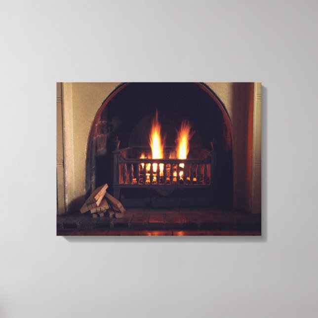 Fireplace hemma canvastryck (Framsida)