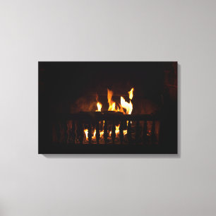 Fireplace hemma canvastryck