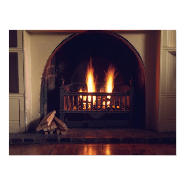 Fireplace hemma fototryck (Framsidan)