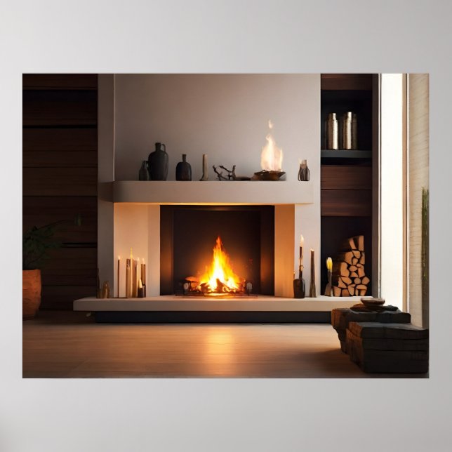 Fireplace hemma poster (Framsidan)
