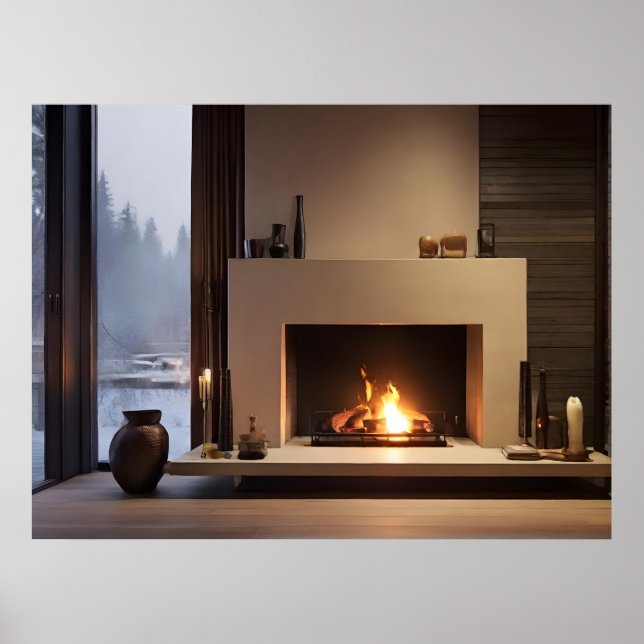 Fireplace hemma poster (Framsidan)
