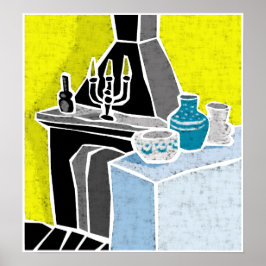 Fireplace Poster