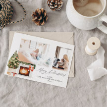 Fireplace Stockings & Julgran Photo