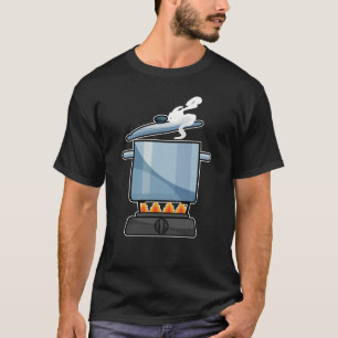 Fireplace with Saucepan & Lid T Shirt