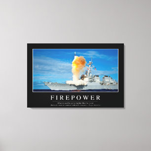 Firepower: Inspirera citationstecken Canvastryck