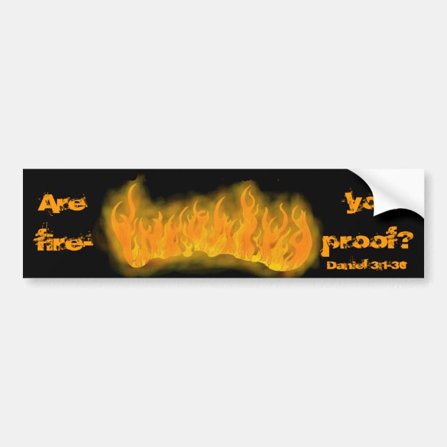 fireproof klistermärke (Framsidan)