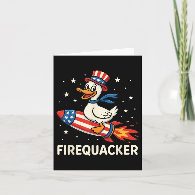 Firequacker Anka på Firecracker, fjortonde juli Kort (Framsida)