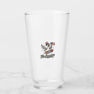 FireQuacker Patriotisk Gås Vintage 4 juli De Glaskopp