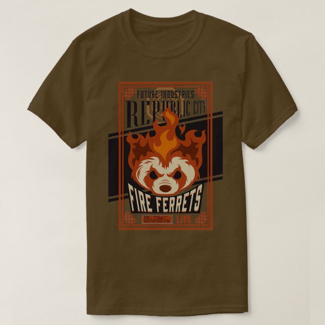 Fires Ferrets Vintage T Shirt (Design framsida)