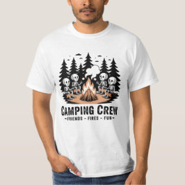Fires Friends Fun Camping Crew Funny Camping T Shirt