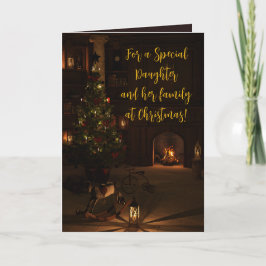 FIRESIDE DAUGHTER & FAMILY CHRISTMAS CARD TACK KORT